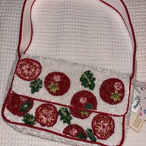 Viral Tomato Beaded Bag